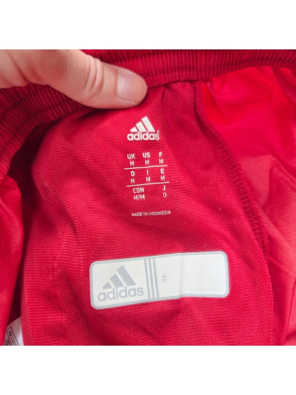 Adidas Windreaker Red Track Pants Exercise Running Workout Men's M - Picture 9 of 12